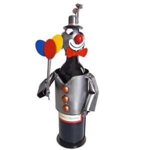    Clown Wine Bottle Holder H&K Steel Sculpture