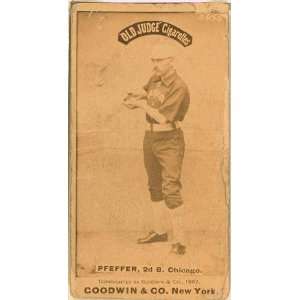  Fred Pfeffer, Chicago White Stockings, baseball,1887