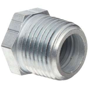 5406 6 4 Zinc Plated Steel Hydraulic Pipe Fitting, Hex Reducer Bushing 