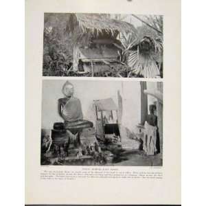   Malay Burial East Coast Phtograph Areial Coffins C1931