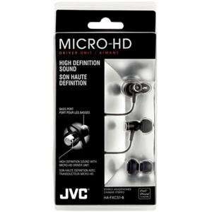   Micro HD In Ear Headphone Blk by JVC America   HAFXC51B Electronics