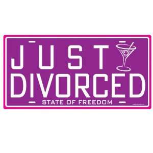 Just Divorced License Plate Cutout Case Pack 144 