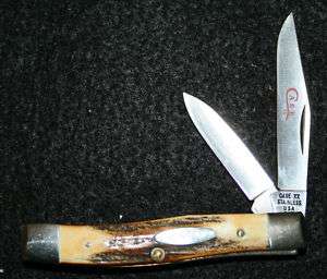 Case XX 2 dot 1978 Stag 2 blade Jack knife 52032 SSP  