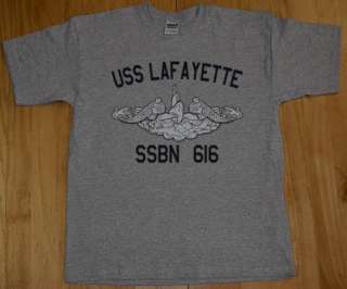 US Navy USS Lafayette SSBN 616 Submarine T Shirt  