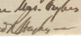   Hughes Senoir Hand Signed Hand Written Autographed Letter  