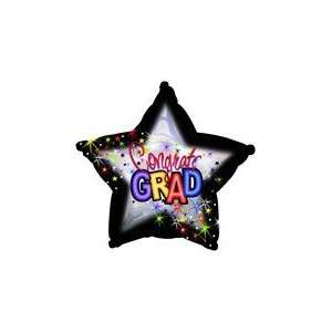   Grad Twinkle Star   Mylar Balloon Foil