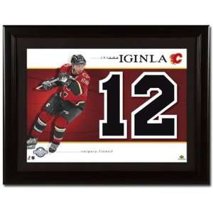  Jarome Iginla Calgary Flames Unsigned Jersey Numbers Piece 