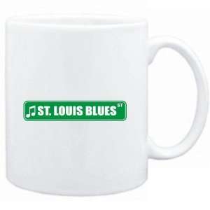    Mug White  St. Louis Blues STREET SIGN  Music