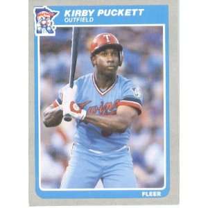  1985 Fleer # 286 Kirby Puckett Minnesota Twins Baseball 