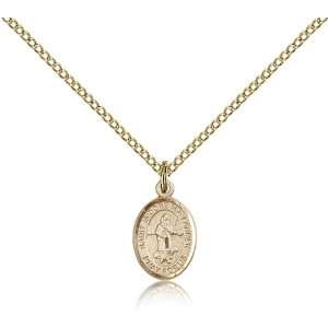  Gold Filled St. Isidore the Farmer Pendant Jewelry