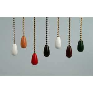   14RD Red Accessories Wooden Bead Pull Chain for Craftmade Ceiling Fans