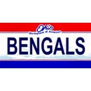  Ohio State Background License Plates   Bengals Plate Tag 