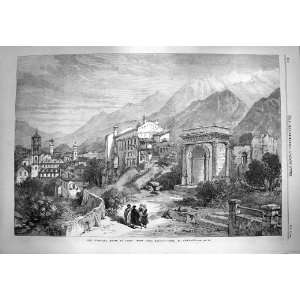  1869 Mont Cenis Railway Susa Piedmont Mountains India 