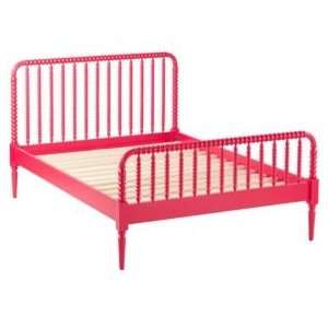   Red Spindle Jenny Lind Bed, Set Fu Ra Jenny Lind Bed