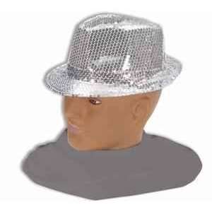  Silver Sequin Fedora Hat Toys & Games