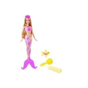  BARBIE Splash & Style Mermaid Doll with Angel Fish Toys 