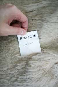 NEW Italy CASTELLANI Denim Fur Vtg Fitted Jacket S $585  