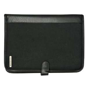  New Renwick Black Padfolio With Business Card Holder 