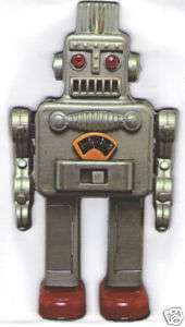 Retro Toy ROBOT Smoking Spaceman Die Cut MAGNET ~ NEW  