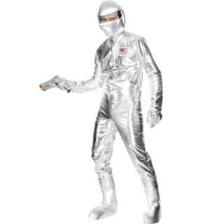 Silver Space Astronaut Jumpsuit Costume Adult Medium  