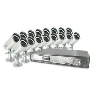  Web Ready 16 Channel Deluxe DVR Security System with 16 