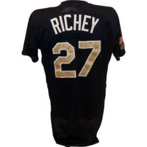  Richey # 27 Notre Dame Blue Batting Practice Jersey 