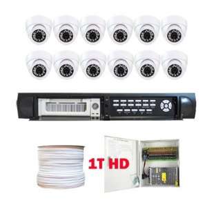  Complete Professional 16 Channel H.264 DVR with 12 x 1/4 