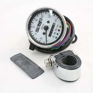  BKRider Mini Mechanical Speedometers With LED Indicators 