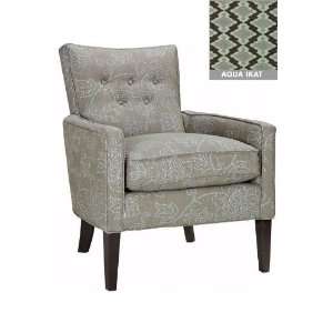  Boyd Arm Chair, 36Hx30W, AQUA ICHAT