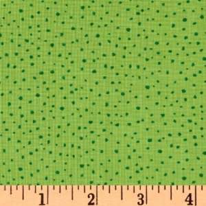  44 Wide Popcorn & Friends Speckles Green Fabric By The 