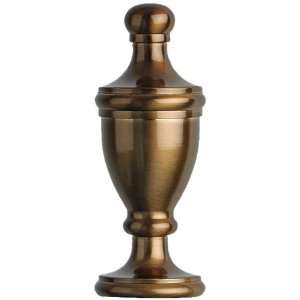   Lampshade Co. FN32 AB24, Decorative Finial, Antique Solid Brass Urn