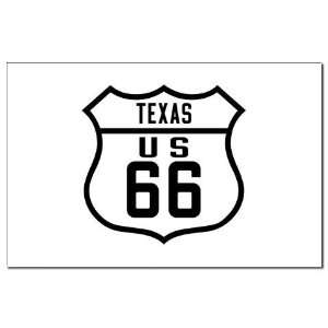  Route 66 Old Style   TX Texas Mini Poster Print by 