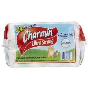  Charmin Ultra Strong, Regular Roll, 2 Ply, White 24pk 