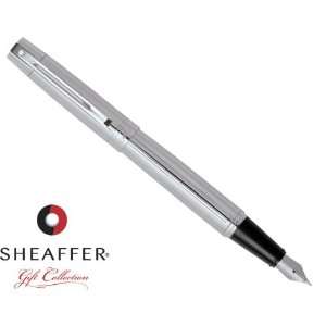  Sheaffer 300 Straightline Chased Chrome Fountain Pen Fine 