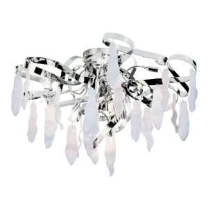  Eurofase 14559 013 Chauncy 10 Light Flushmount, Chrome 