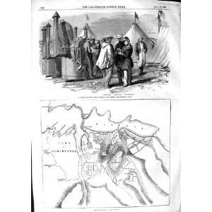  1855 SOYERS CAMP BIVOUAC CRIMEA WAR PLAN MALAKOFF