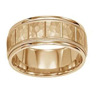 ARTCARVED FULTON Womens 14k Yellow Gold Cross Wedding Band (Forever 