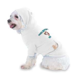   CEO Hooded (Hoody) T Shirt with pocket for your Dog or Cat SMALL White
