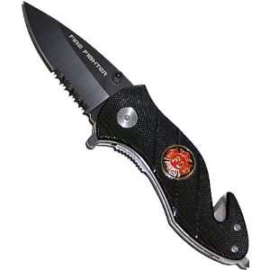   Tiger USA Fire Fighter Spring Assisted Mini Tactical Rescue Knife