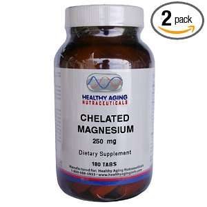  Healthy Aging Nutraceuticals Chelated Magnesium 250 Mg 180 
