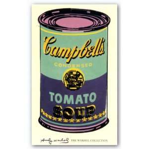 Campbells Soup Can, 1965 (green and purple) by Andy Warhol 56x36 