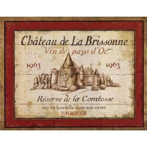  French Wine Labels I   Poster by Daphne Brissonnet (14x11 