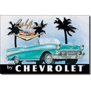 Chevrolet Chevy Bel Air 1957 Retro Vintage Tin Sign 
