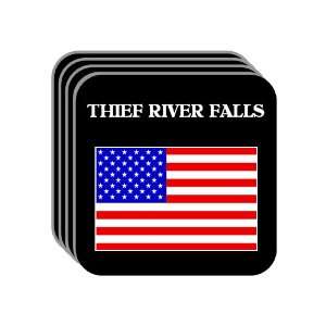  US Flag   Thief River Falls, Minnesota (MN) Set of 4 Mini 