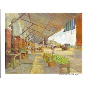   New Orleans French Market, print by Robert Rucker 