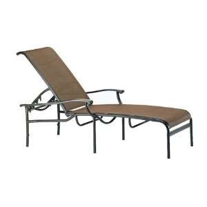 Tropitone Sorrento Relaxed Sling Cast Aluminum Patio Chaise Textured 