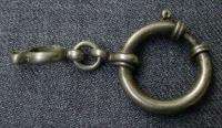 ANTIQUE SILVER PLATED HOOK CLASP FOR CHATELAINE  