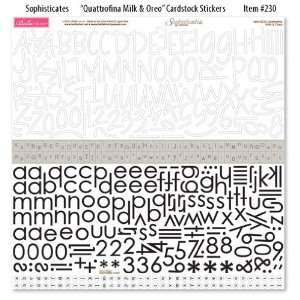  Sophisticates Cardstock Alphabet Stickers