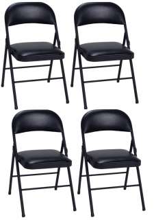 NEW COSCO VINYL COMMERCIAL FOLDING CHAIR 4 PACK  