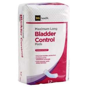  DG Health Bladder Control Pads   Maximum Long   12 ct 